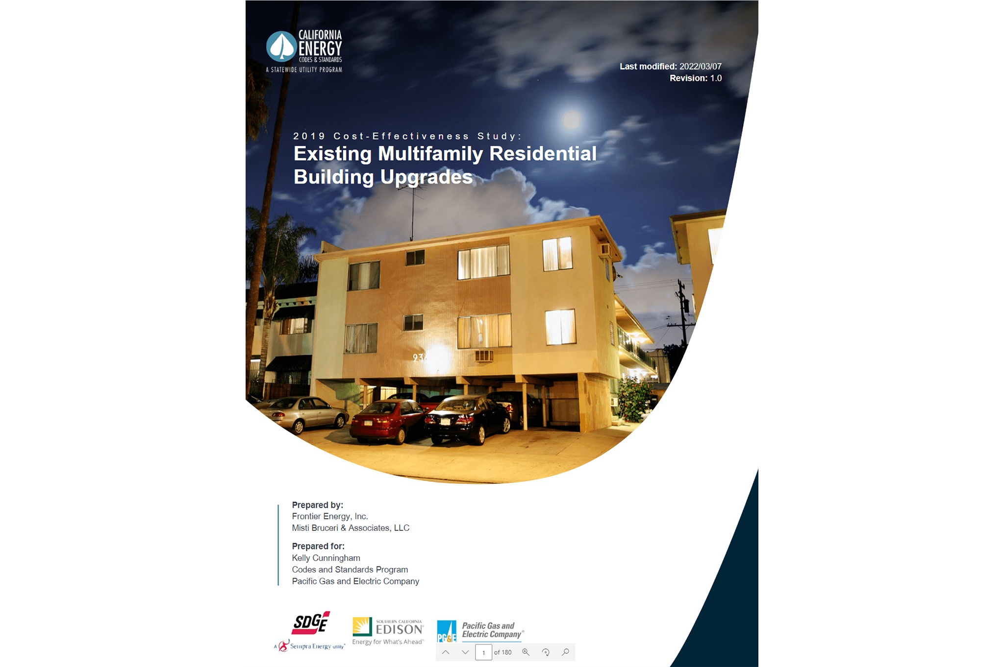 Existing Multifamily Low-Rise Cost-Effectiveness Study cover