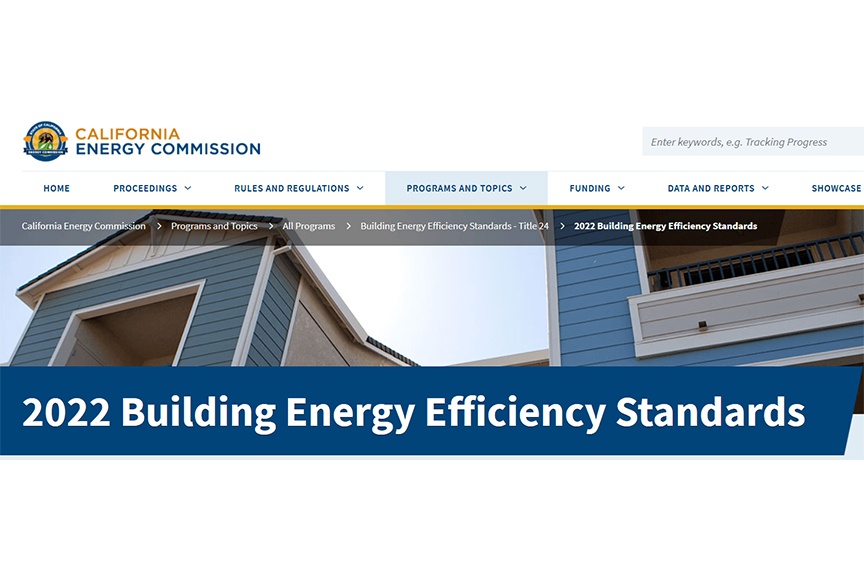 2022 Building Energy Efficiency Standards landing page
