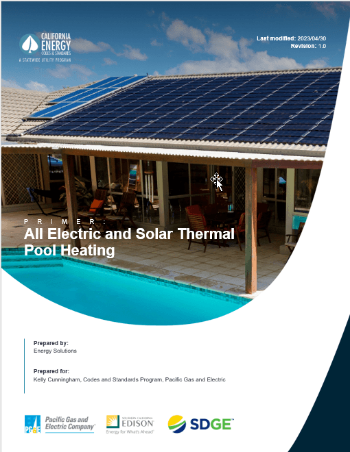 Cover of Pool Heating Cost Effectiveness Study